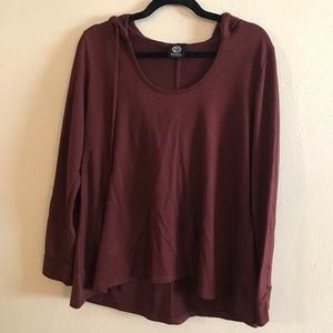 Maroon Bobeau hoodie